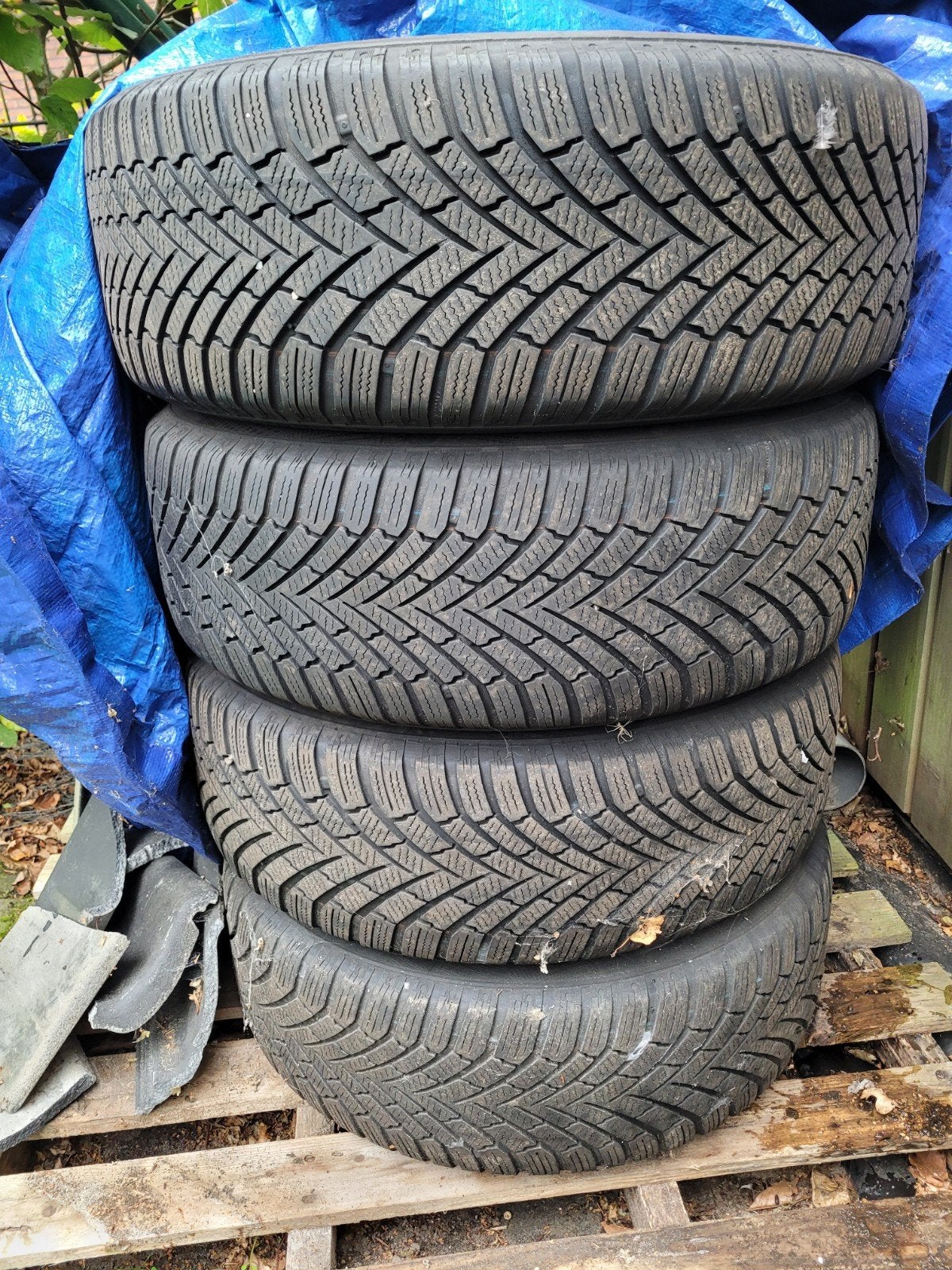 Continental Winterbanden 205/55 R16 met Velgen, Ophalen of Verzenden, Gebruikt