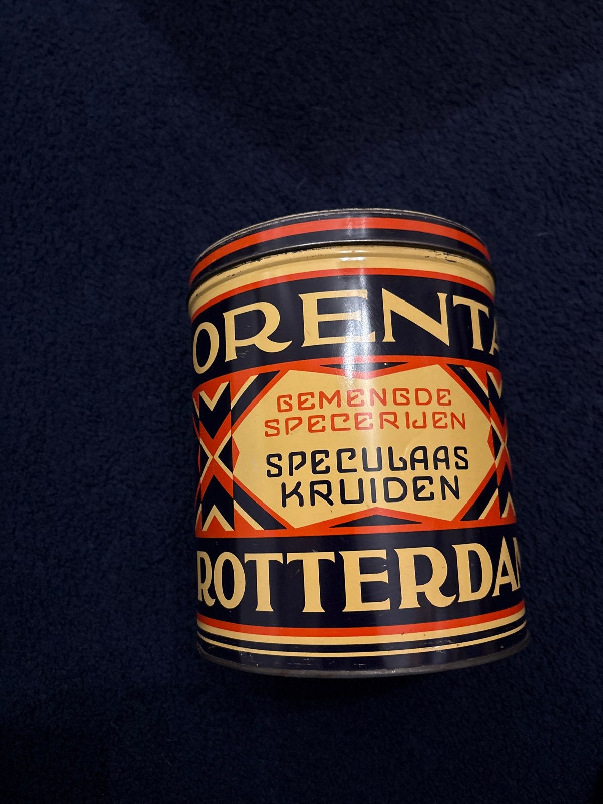 Vintage Blik Rorent Gemengde Specerijen Rotterdam, Verzamelen, Blikken, Ophalen of Verzenden, Gebruikt, Overige, Overige merken