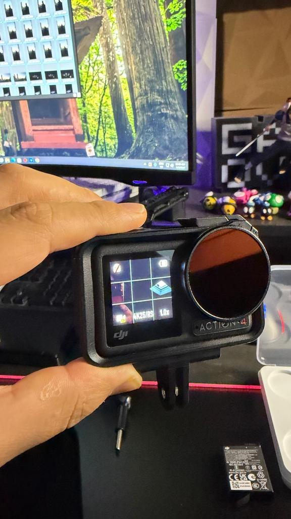 DJI Action 4 met extra batterij en ND filters, Ophalen of Verzenden, Zo goed als nieuw, Overige merken