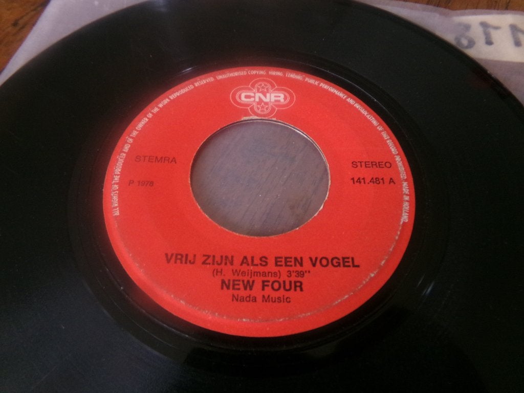 New Four – Vrij Zijn Als Een Vogel / Kansas City Baby, Ophalen of Verzenden, Gebruikt, Nederlandstalig