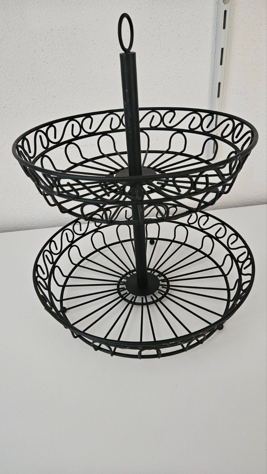 zwart stalen fruitschaal etagere, Ophalen, Etagère, Metaal