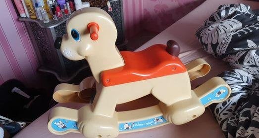 fisher price vintage hobbel hond, Kinderen en Baby's, Ophalen of Verzenden, Gebruikt, Overige typen