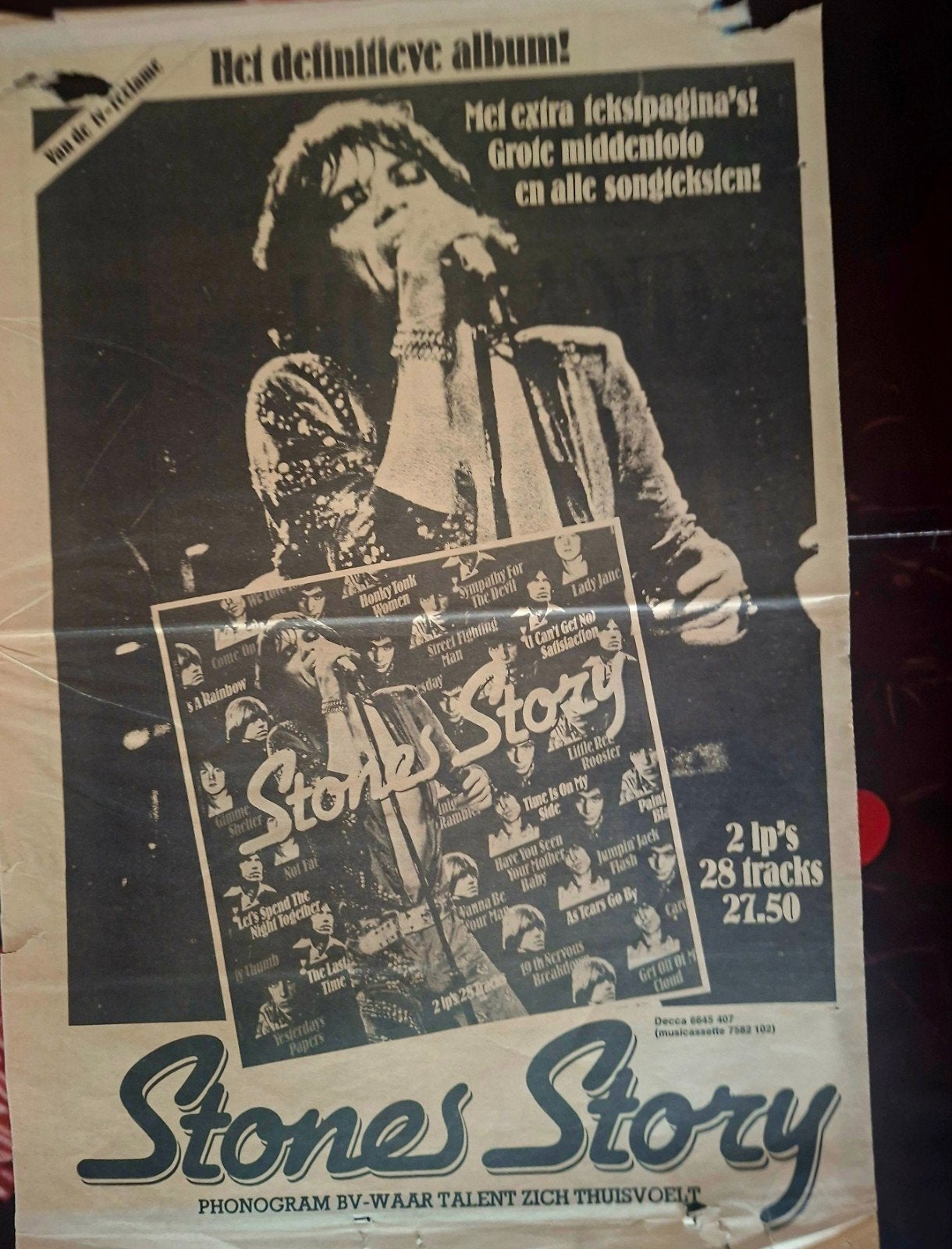 The Rolling Stones - Stones Story (2 LP's, 28 tracks), Rock, Gebruikt, Complilatie, Ophalen of Verzenden