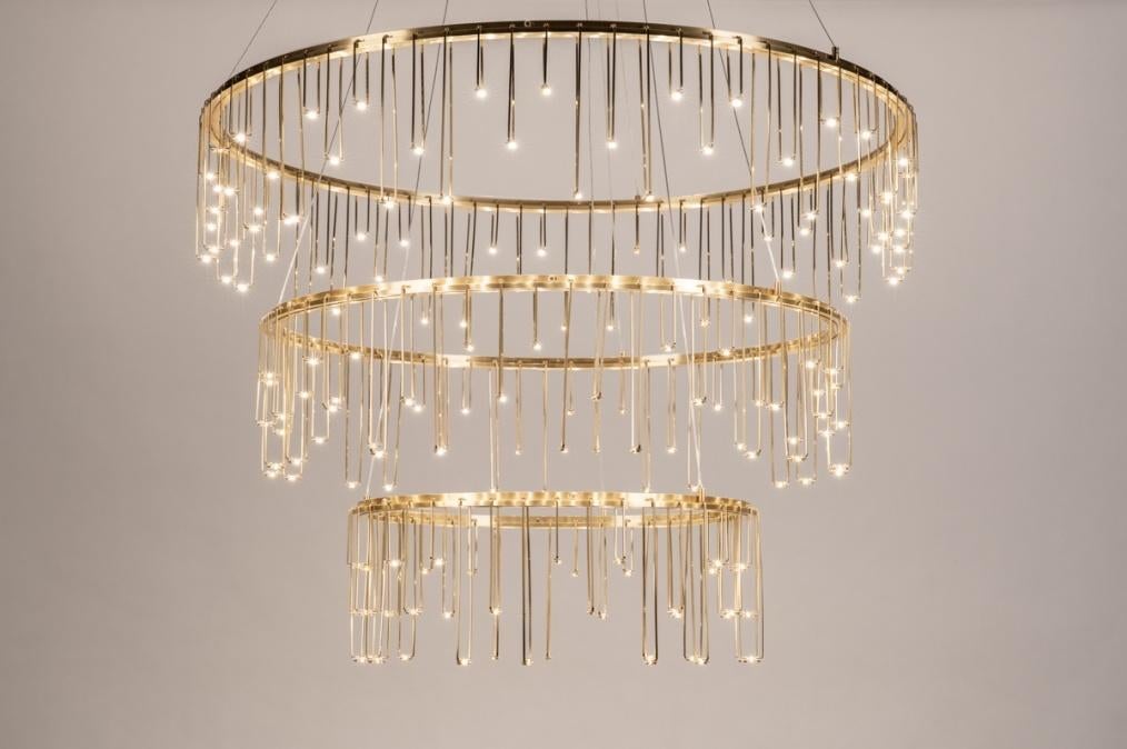 led hanglamp kroonluchter 80cm of 65cm hal tafel vide lamp, Ophalen of Verzenden, Nieuw