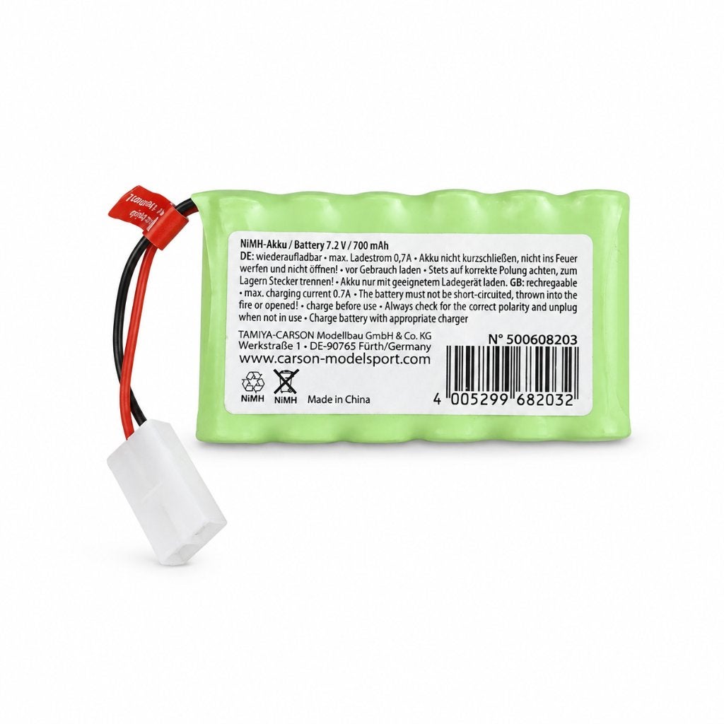 Carson RC Sport NiMH Accu 7,2V 700mAh – 500608203, ., Nieuw, ., Onderdeel
