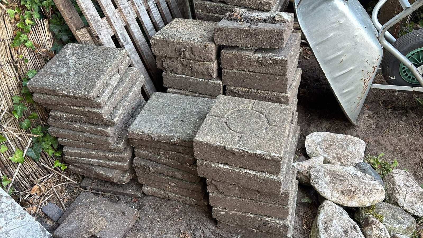 Gebruikte terrastegels 30x30 cm, Tuin en Terras, Ophalen, Gebruikt, Klinkers, 10 m² of meer