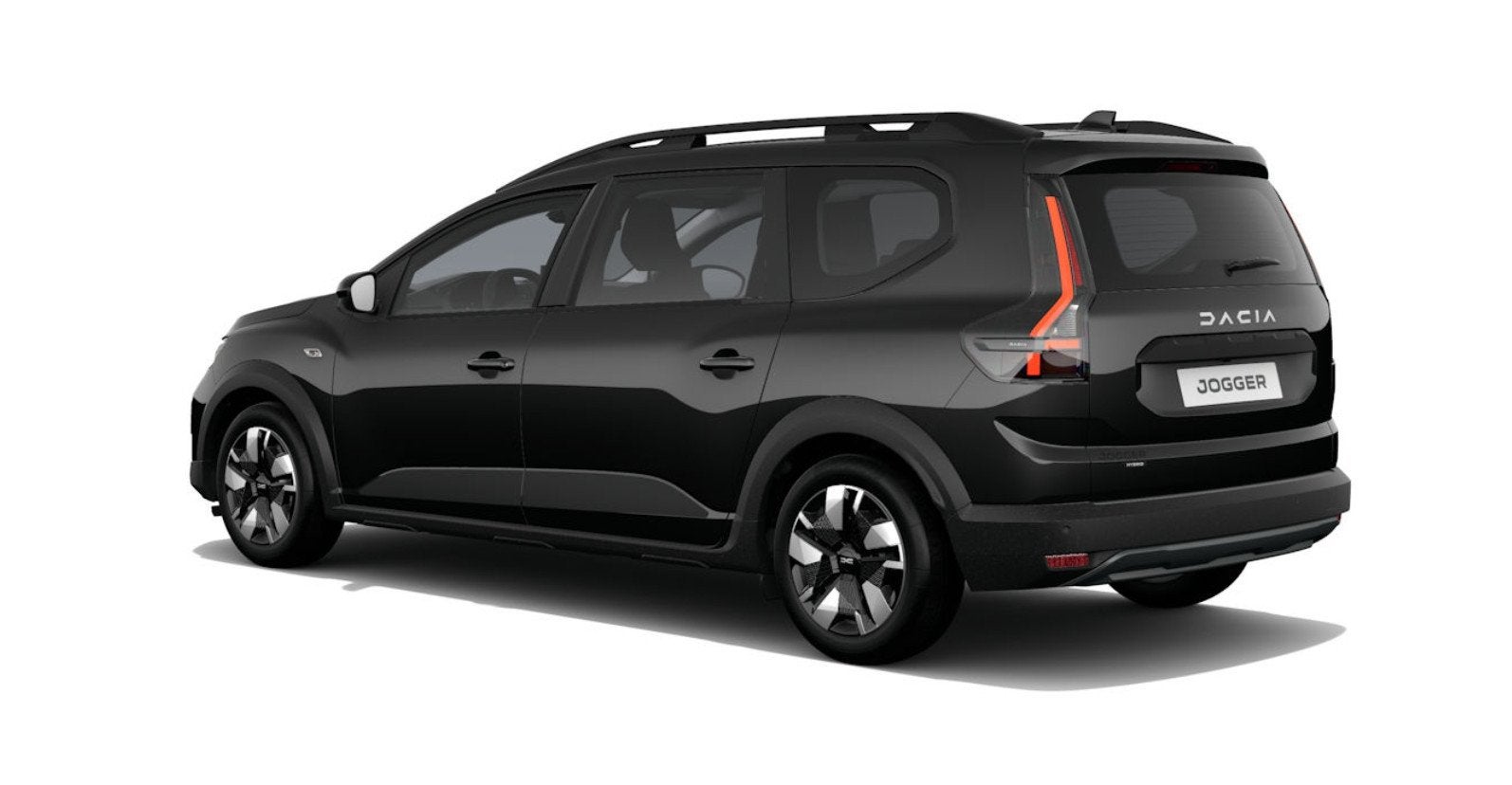 De nieuwe Dacia Jogger hybrid 155 expression l Nu uit voorra, Auto's, 12 maanden, Stof, 1789 cc, Zwart