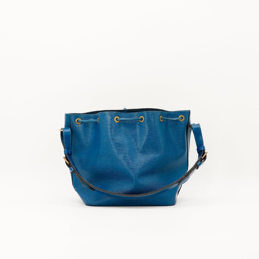 Louis Vuitton Petit Noé in blauw handtas, Verzenden, Gebruikt, Blauw, Handtas