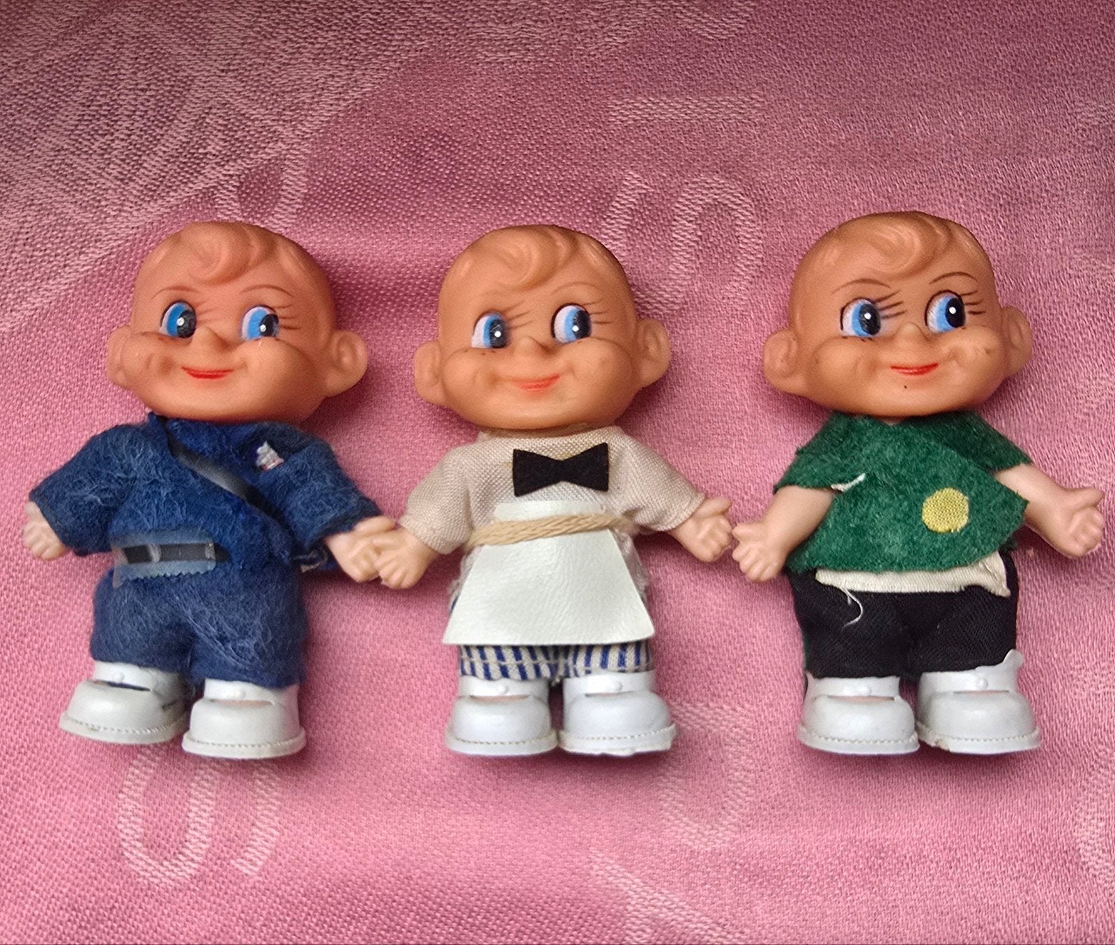Vintage "Mascotte" popjes uit de jaren '60/'70 - Set van 3, Verzenden, Gebruikt, Overige typen