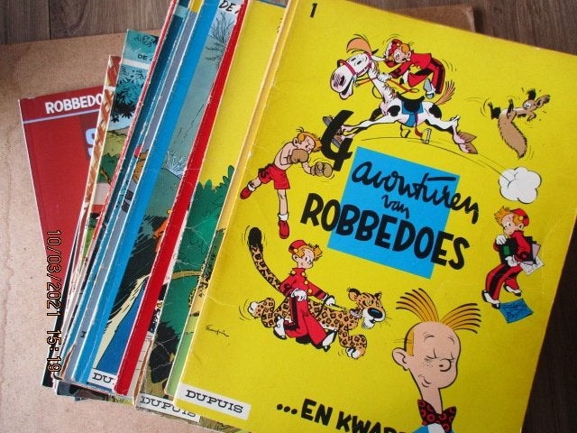 adv0378 robbedoes en kwabbernoot, Boeken, Stripboeken, Eén stripboek, Ophalen, Gelezen