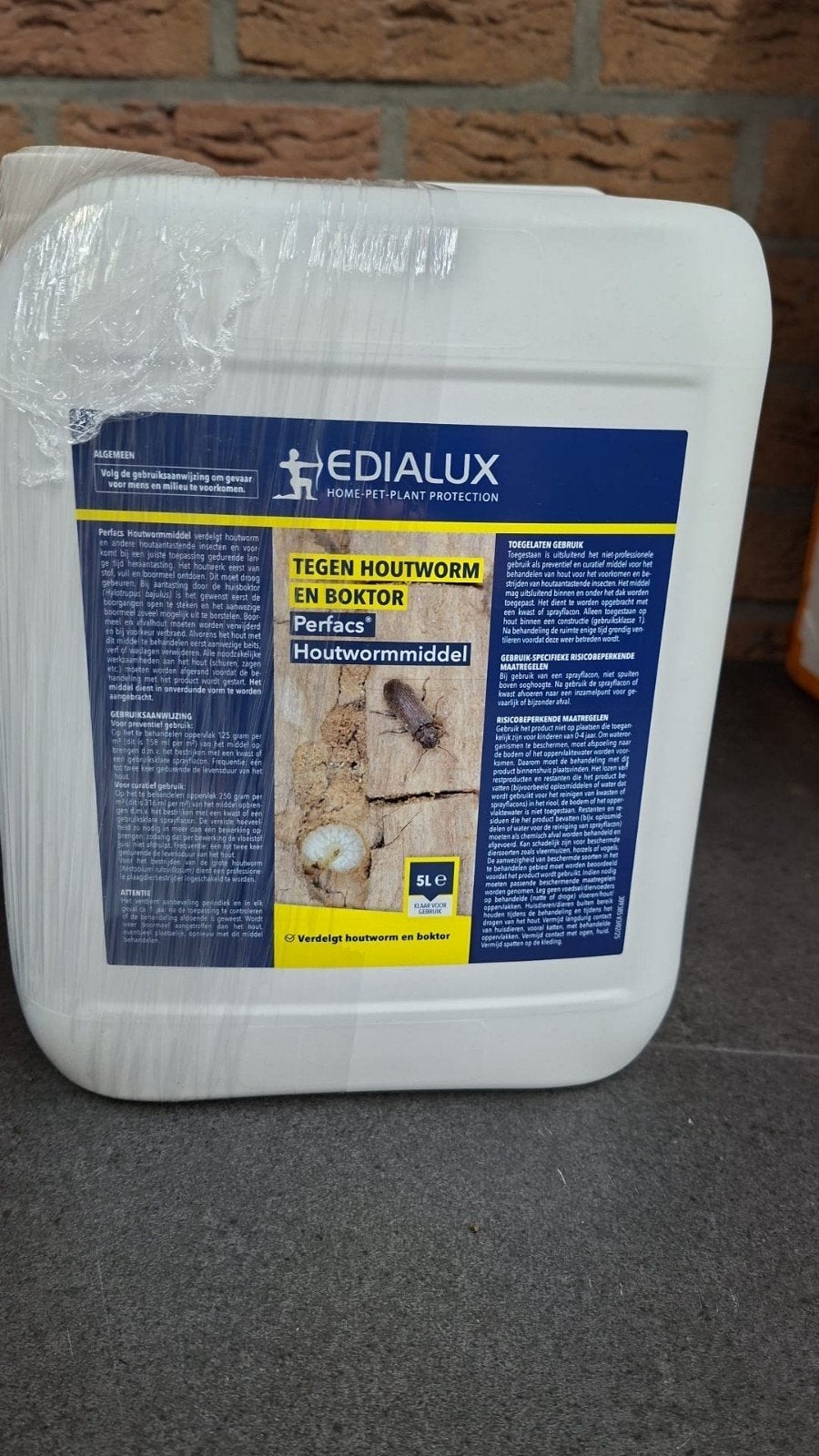 Edialux Perfacs Houtwormmiddel 5L - Nieuw, ongebruikt, Ophalen of Verzenden