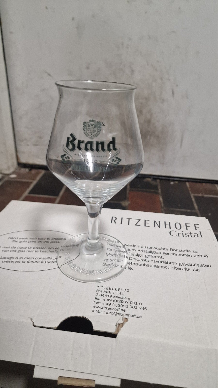 Brand bierglazen - Ritzenhoff Cristal (6 stuks), Ophalen, Nieuw, Overige merken, Glas