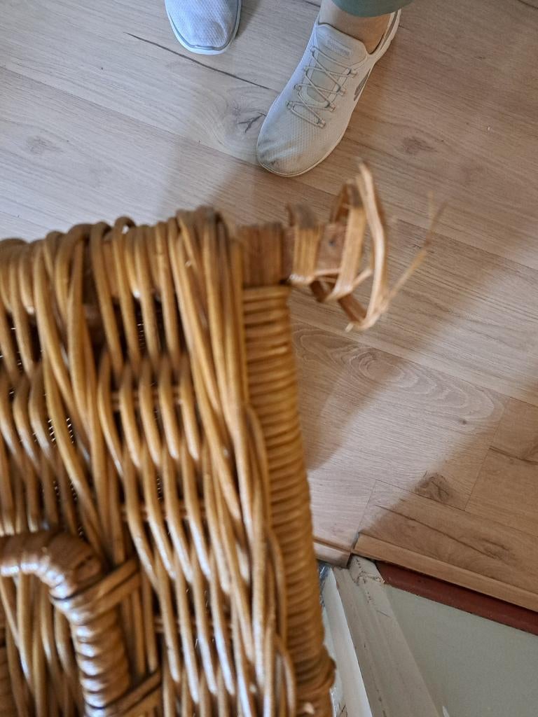 Rieten mand, Huis en Inrichting, Woonaccessoires | Schalen en Manden, Ophalen of Verzenden, Rechthoekig, Riet