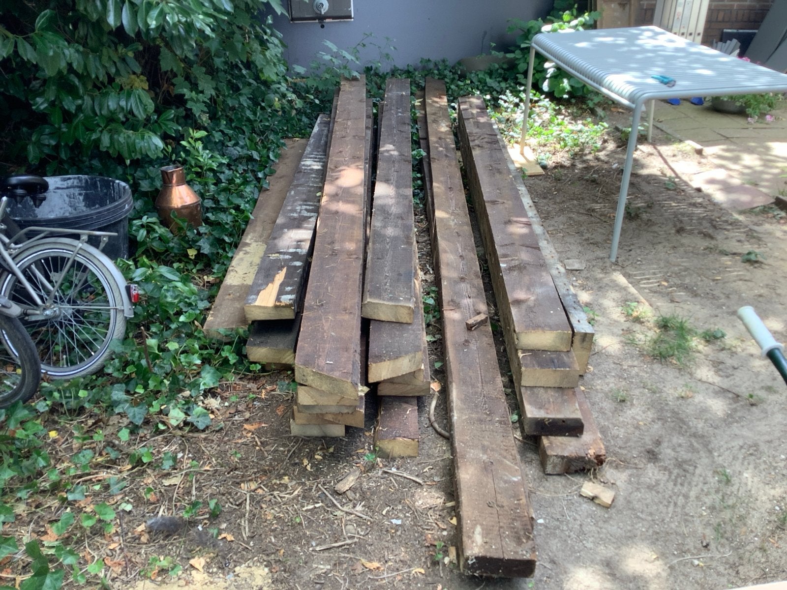 Vuren houten balken uit jaren '30 woning Mooi gebruikt hout, Ophalen, Gebruikt, Vuren, Balk