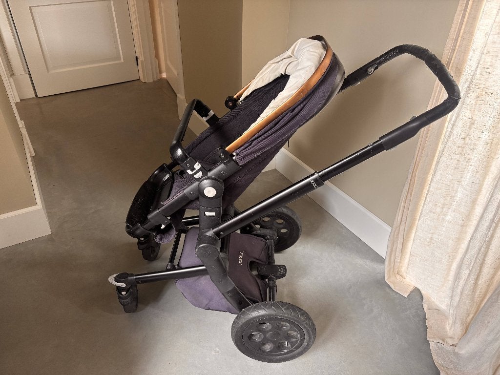 Joolz Day Quadro Blu compleet: reiswieg, zitje + voetenzak, Ophalen, Gebruikt, Kinderwagen, Overige merken