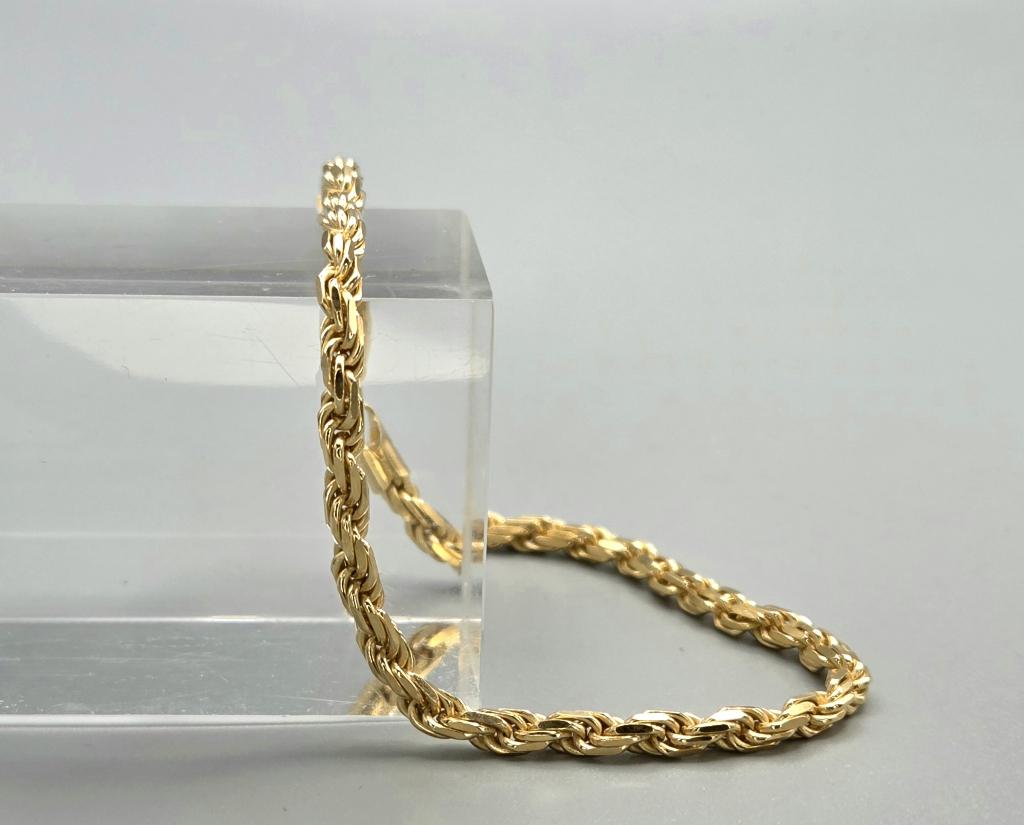 Gold Plated Silver rope/koord armband. 2026/309., ., Nieuw, Ophalen of Verzenden, .