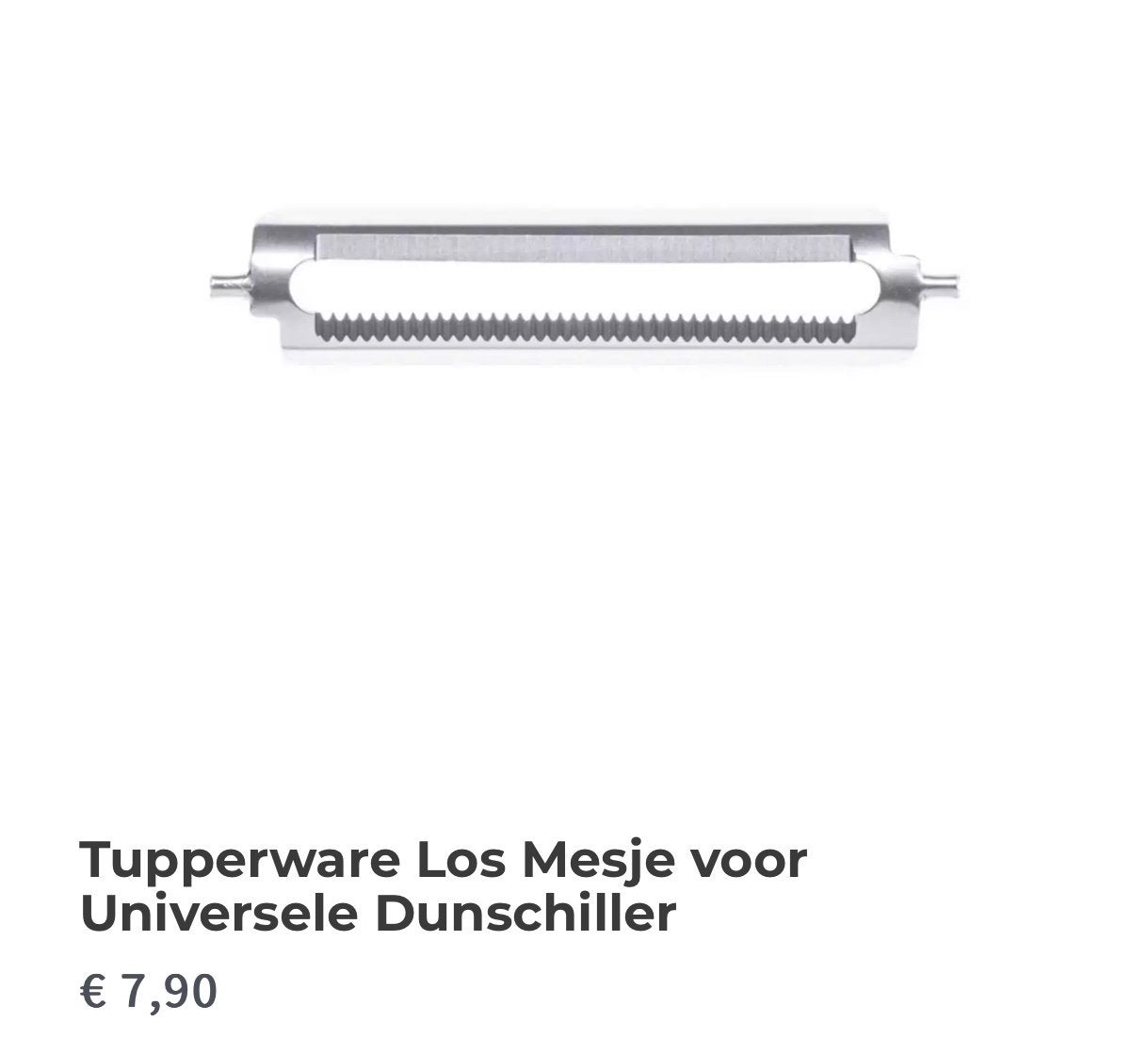 Tupperware splinternieuwe mes voor dunschiller per stuk, Ophalen of Verzenden, Nieuw, Overige typen