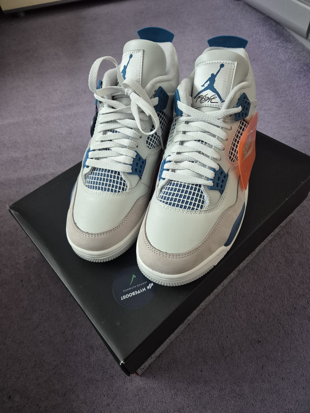 Nike Air Jordan 4 Retro Military Blue, Kleding | Heren, Schoenen, Blauw, Nieuw, Ophalen of Verzenden, Sneakers of Gympen