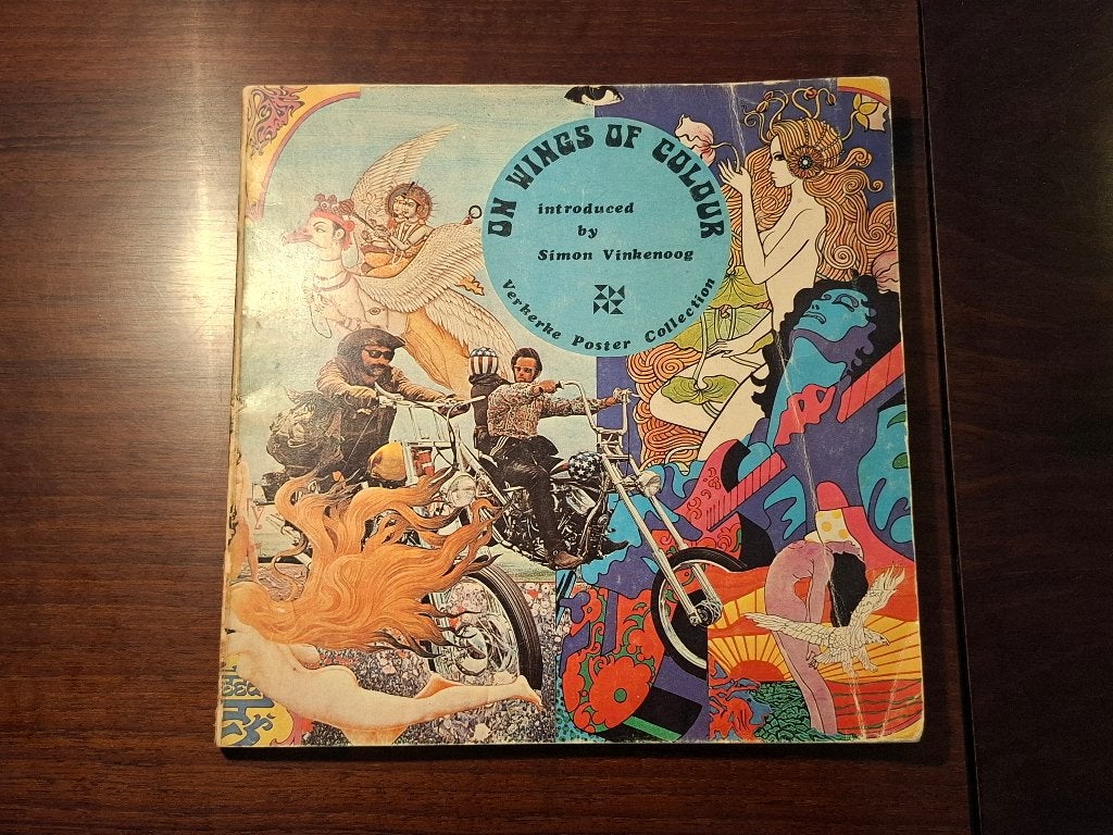 Kunstboek - On Wings of Colour (1971), Gelezen, Simon Vinkenoog, Ophalen of Verzenden, Schilder- en Tekenkunst