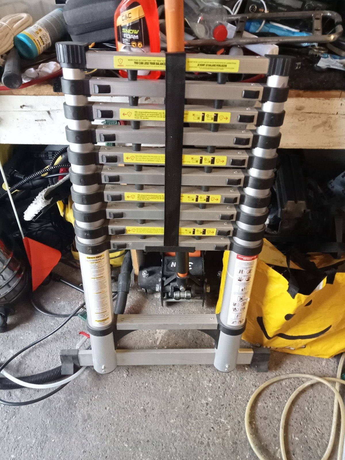 Uitschuifbare ladder - 3 meter, Doe-het-zelf en Verbouw, Ophalen, Gebruikt, Ladder, Opvouwbaar of Inschuifbaar