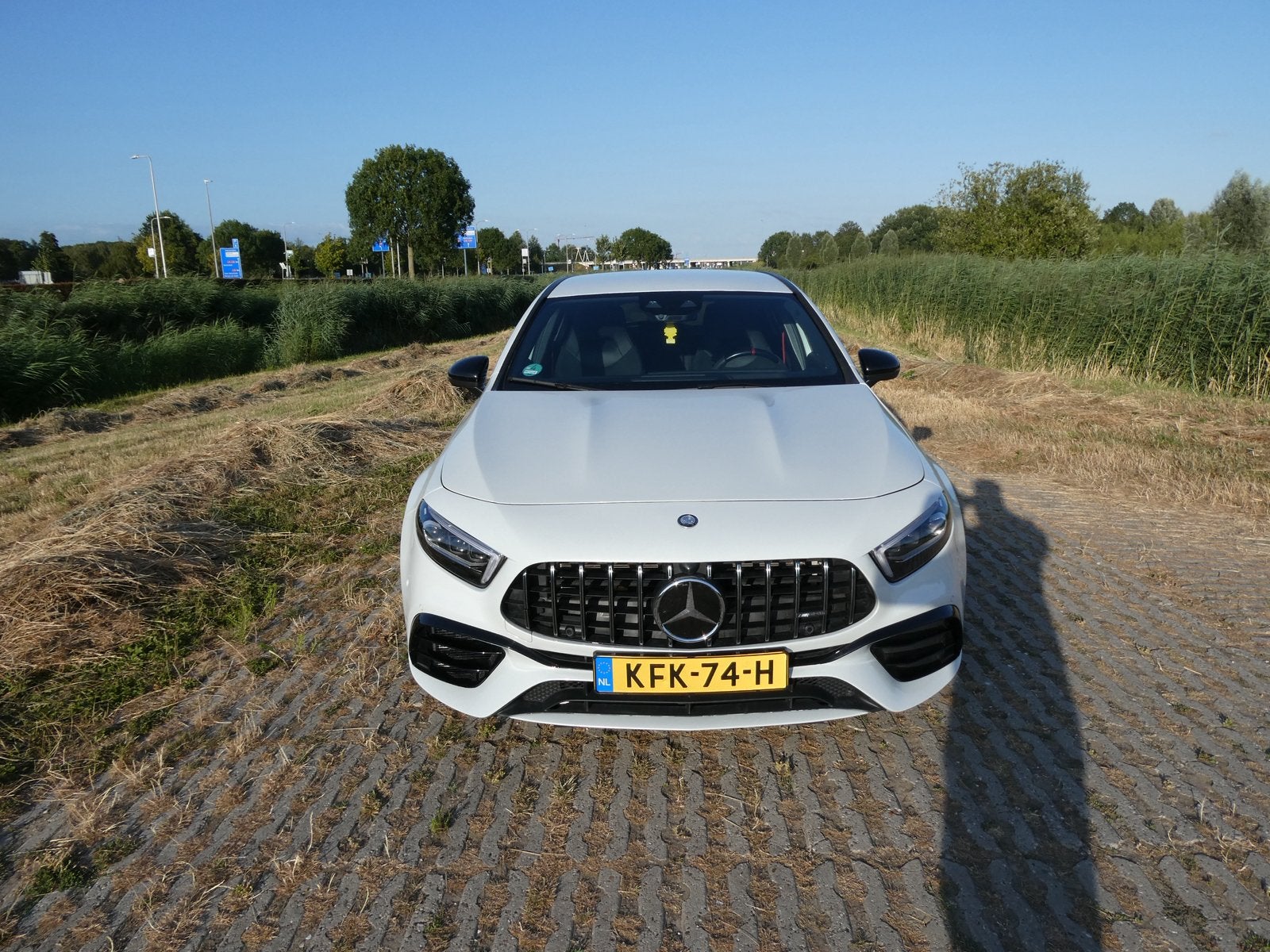 Mercedes-AMG A45 S 4MATIC+ 421PK| Keramische| Burmester| HUD, Auto's, Automaat, 4 cilinders, 1535 kg, Alcantara