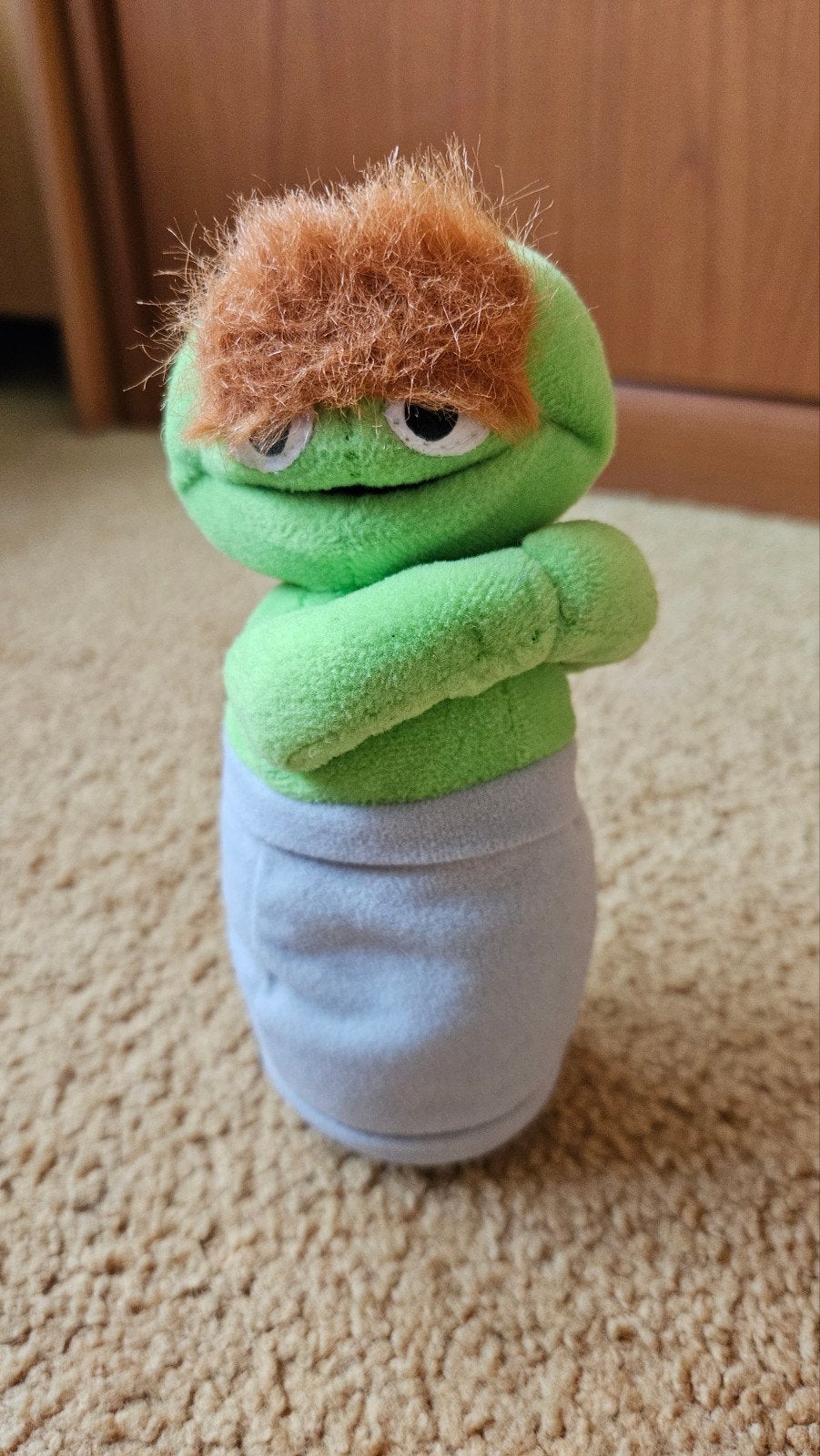 Sesamstraat knuffel Oscar, Ophalen of Verzenden, Zo goed als nieuw, Overige typen