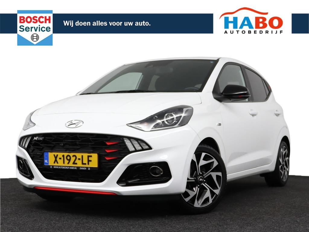 Hyundai I10 1.0 T-GDI N LINE 100PK ECC/CRUISE/APPLE.CARPLAY/, Auto's, Hyundai, Voorwielaandrijving, Stof, Bedrijf, Handgeschakeld
