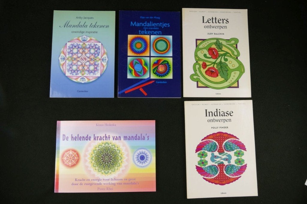 5x tekenen & mandala's (2001-2008), Ophalen of Verzenden, Gelezen, Tekenen en Schilderen