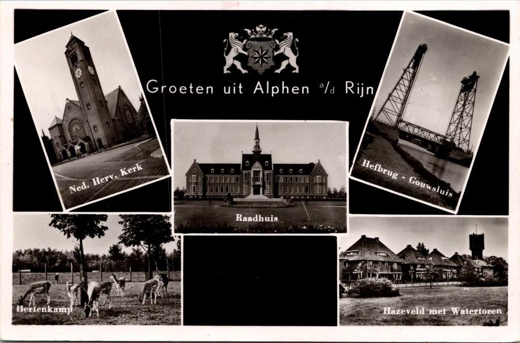 Alphen aan de RIjn - 8 ansichtkaarten, Verzenden, 1960 tot 1980, Gelopen, Zuid-Holland