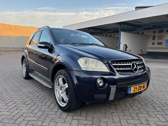Mercedes ML320 CDI 4 Matic 2008 Blauw LUCHTVERING, Auto's, Mercedes-Benz, Zwart, 2987 cc, Diesel, Vierwielaandrijving