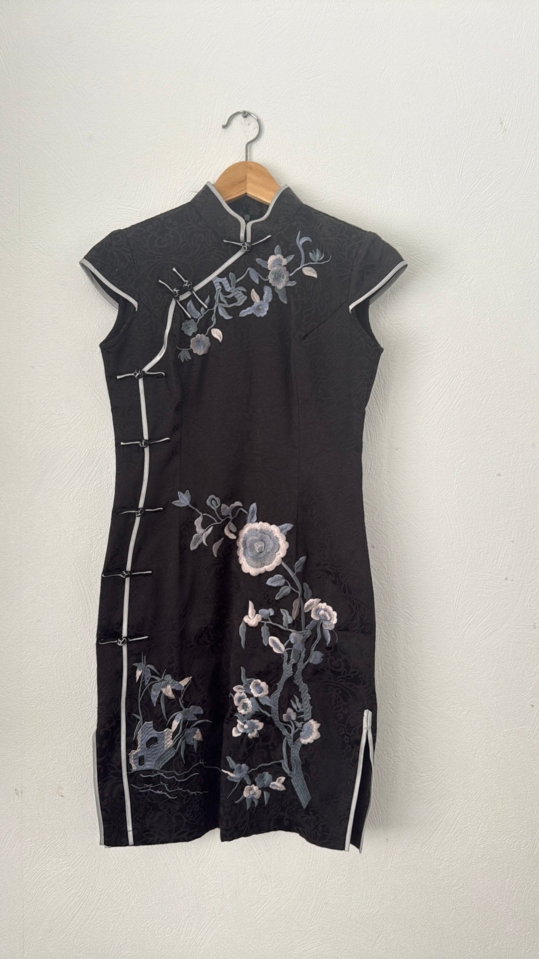 Nieuwe zwarte Chinese qipao jurk s-m, Zwart, Nieuw, Ophalen of Verzenden, Maat 34 (XS) of kleiner