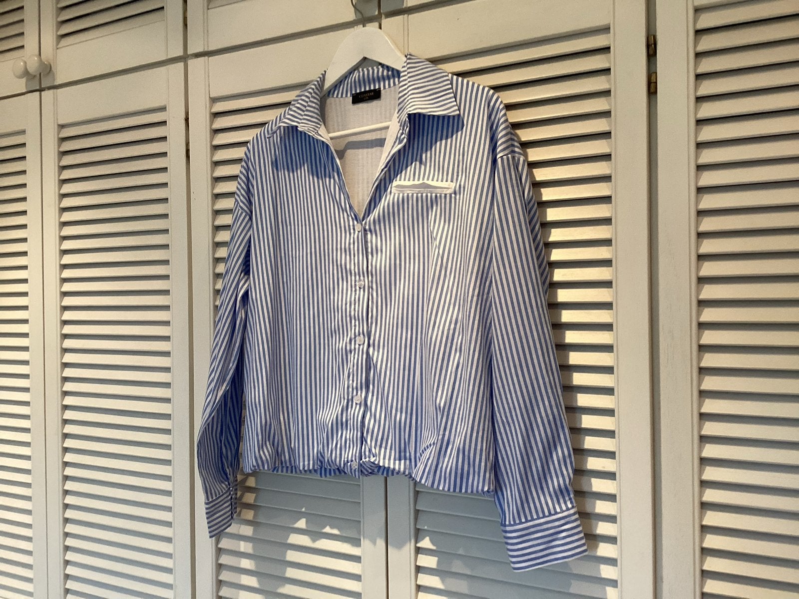 Chastar gestreepte blouse L/XL, Kleding | Dames, Ophalen of Verzenden, Nieuw, Maat 42/44 (L), Blauw