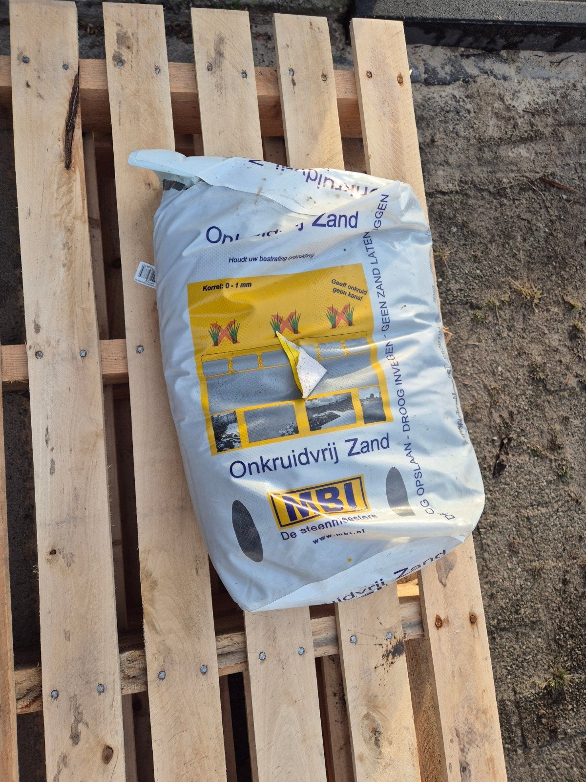 20kg Onkruidvrij Zand - Houdt uw bestrating onkruidvrij, Ophalen, Nieuw