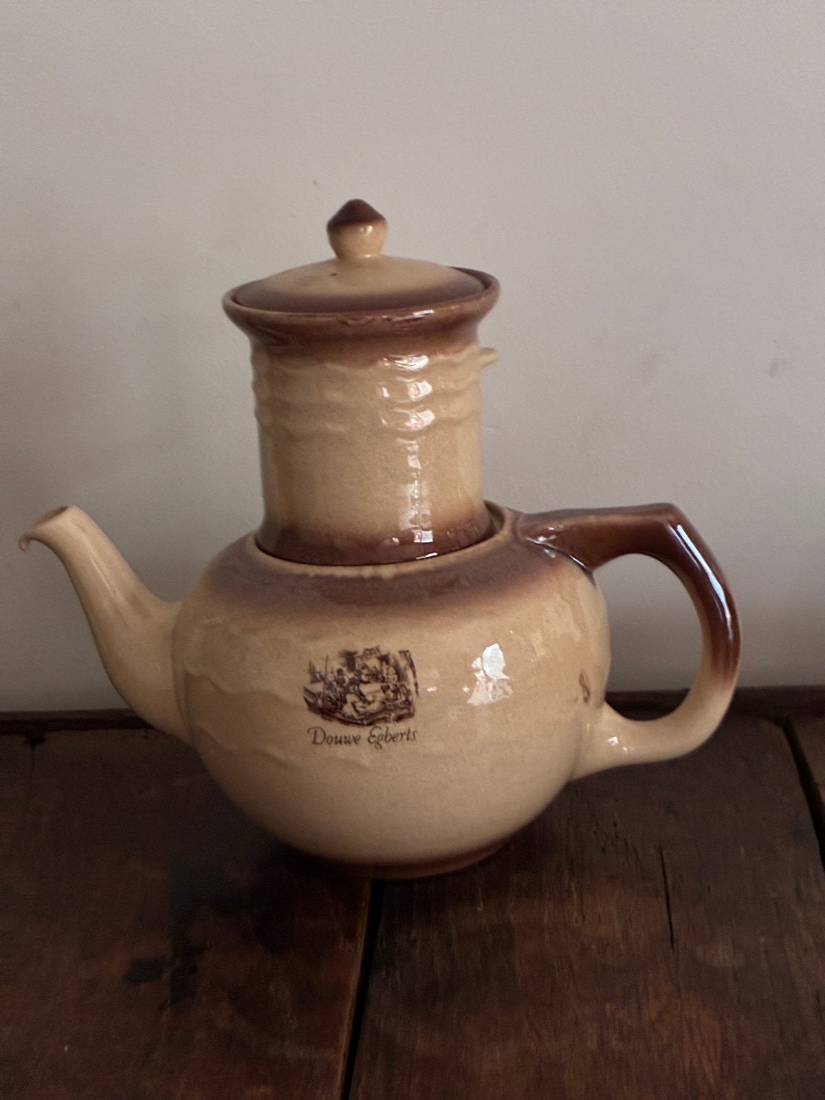 Douwe Egberts koffiepot met filter, puntgaaf, Ophalen of Verzenden