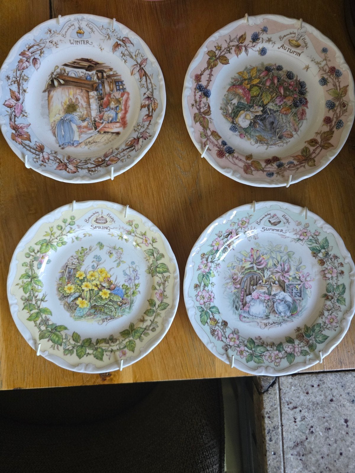 Nieuwe Brambly Hedge Seizoensborden (4 stuks) Jill Barklem, Ophalen