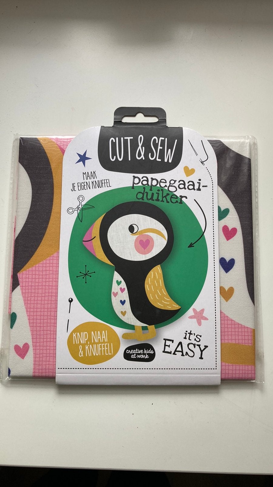 Diy eigen knuffel - papegaaiduiker, Hobby en Vrije tijd, Naaien en Fournituren, Ophalen of Verzenden, Nieuw, Overige typen