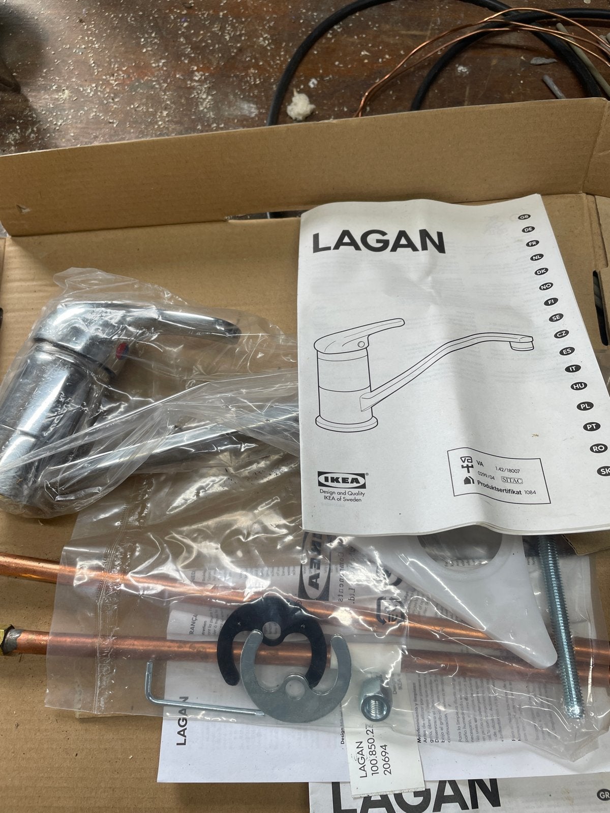 IKEA Lagan Keukenkraan - Nieuw in doos, Ophalen of Verzenden, Nieuw, Chroom, Kraan