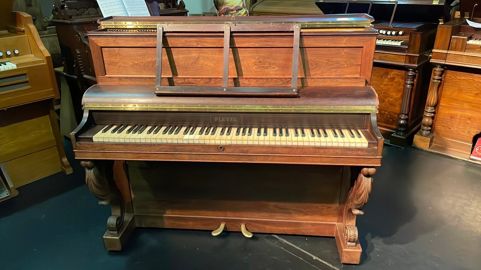 Pleyel piano, Ophalen, Gebruikt, Bruin, Piano