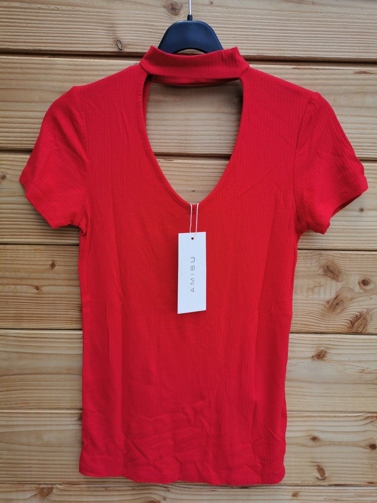 New Yorker top met choker mt. S, Kleding | Dames, Verzenden, Nieuw, New Yorker, Korte mouw