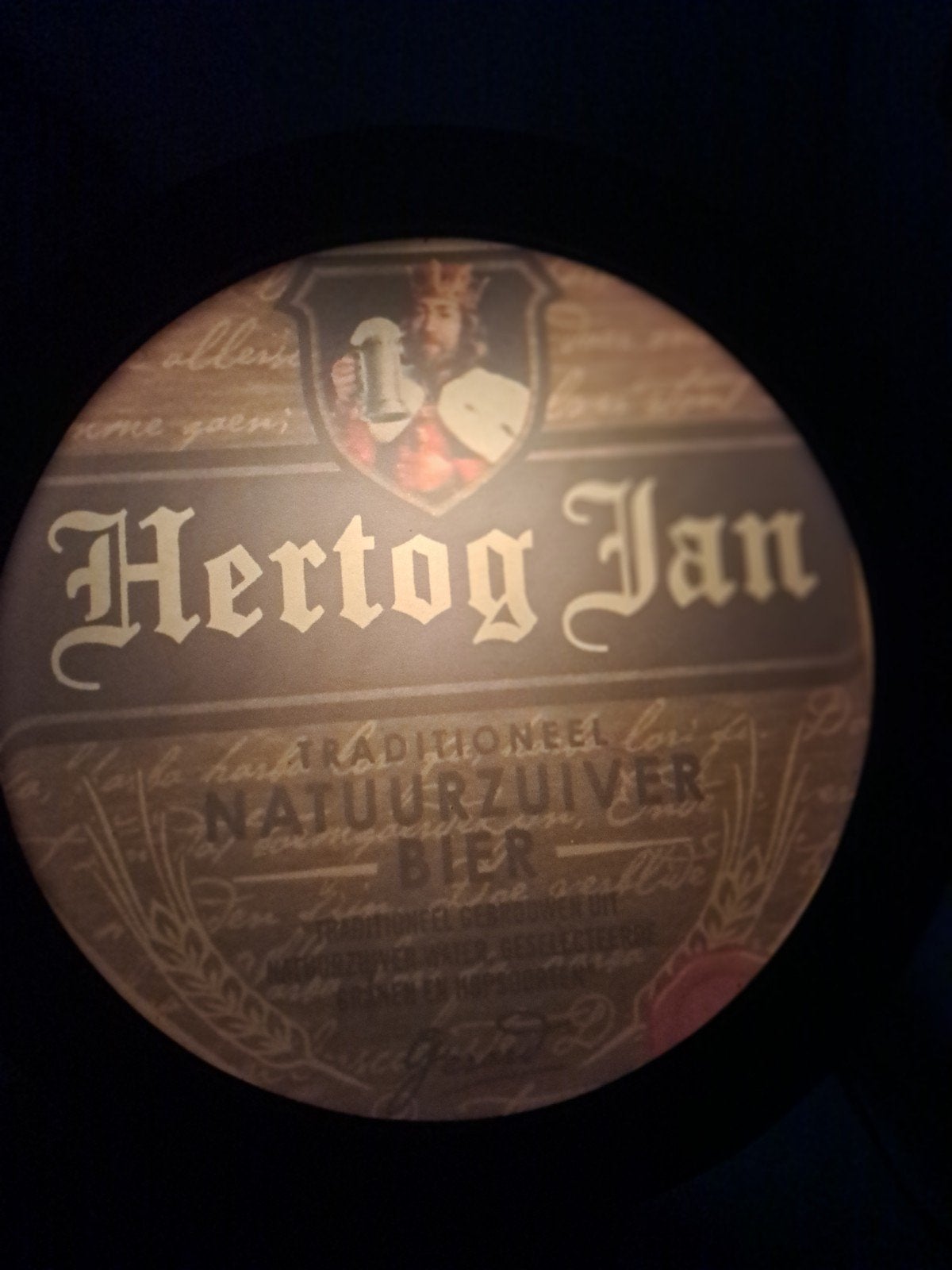Hertog jan lichtbakje 29 cm, Ophalen of Verzenden, Zo goed als nieuw, Lichtbak of (neon) lamp