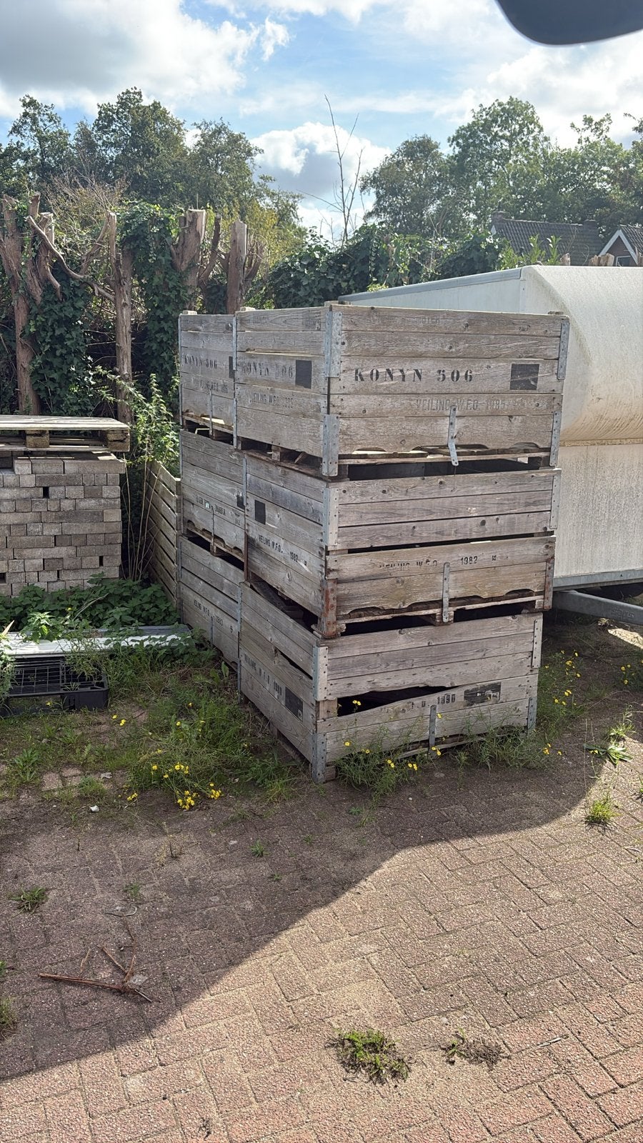 Houten kisten voor opslag of decoratie, Gebruikt, 100 tot 150 cm, Ophalen of Verzenden, 75 tot 100 cm