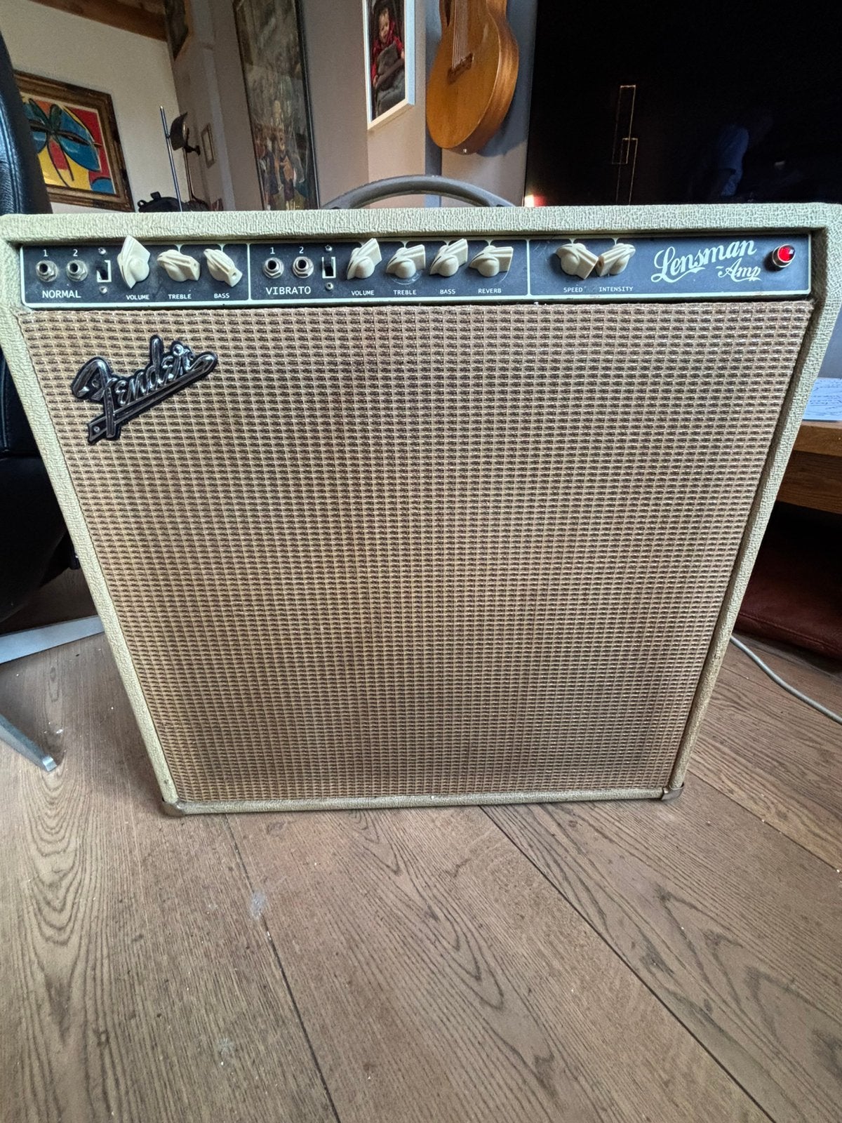 Fender Vibroverb Brownface 1963, Ophalen, Gebruikt, Gitaar