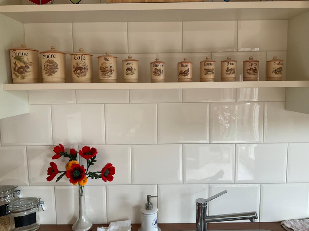 Mooie franse stenen voorraadpotten, Huis en Inrichting, Keuken | Potten en Pannen, Ophalen, Zo goed als nieuw, Overige materialen