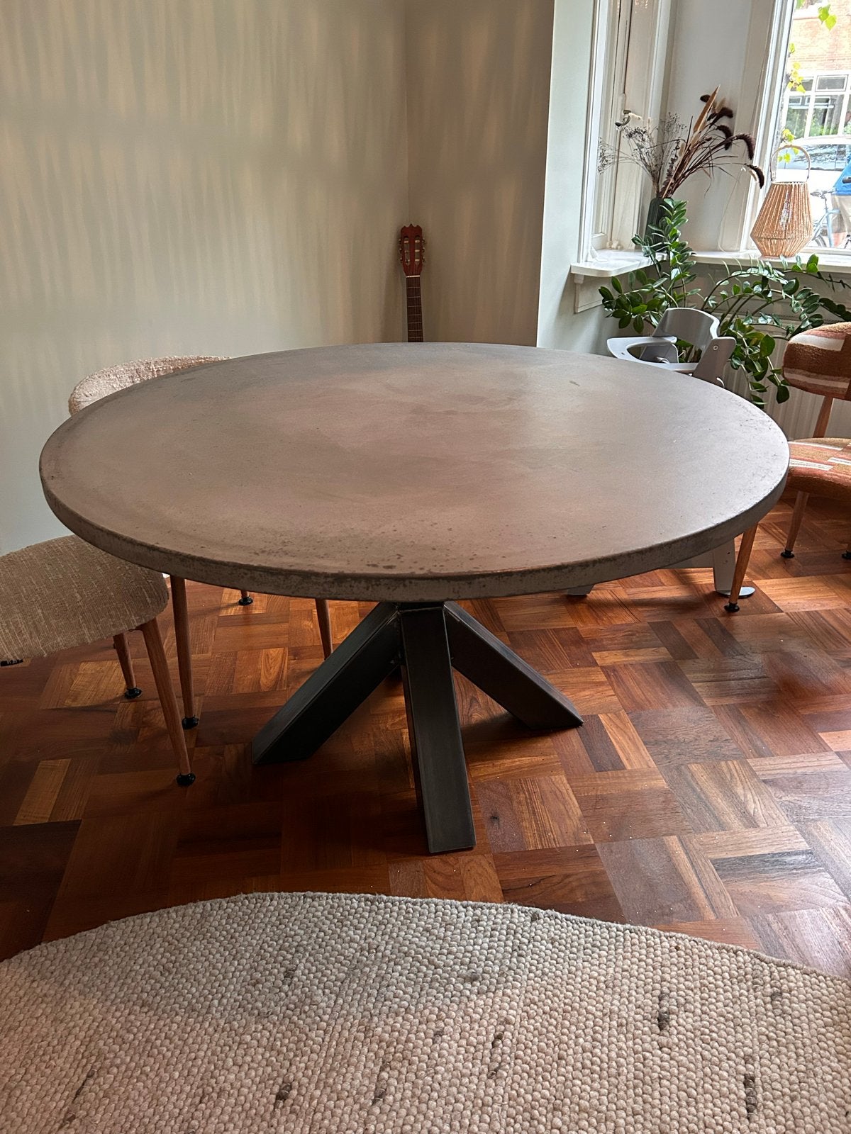 Ronde eettafel 140 cm, op maat gemaakt door FØRN, Ophalen, 100 tot 150 cm, Rond, Zo goed als nieuw