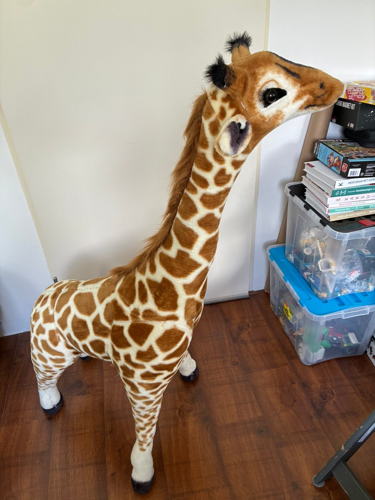 Grote Melissa & Doug Giraffe Knuffel - Kinderkamer Decoratie, Kinderen en Baby's, Speelgoed | Knuffels en Pluche, Ophalen, Gebruikt