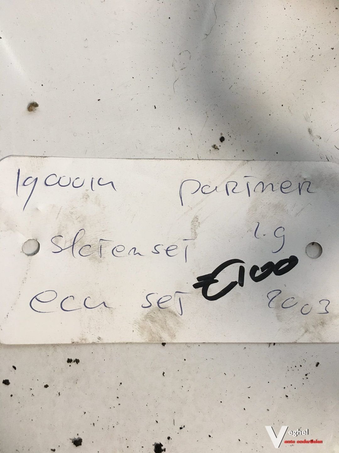 Peugeot Partner 1.9 2003 Contactslot met ECU en sloten, Auto-onderdelen, Gebruikt, -, -, Ophalen of Verzenden