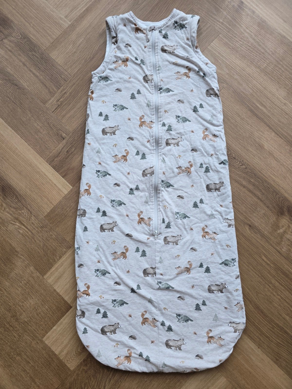 C&A Baby Slaapzak 110cm met bosdieren print, Gebruikt, Overige merken, Ophalen of Verzenden, Bruin
