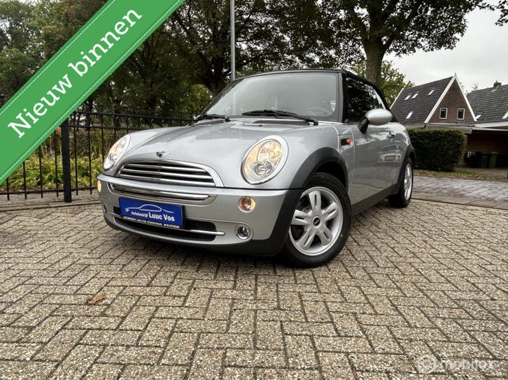 Mini Cabrio 1.6 One Cabrio 2e Eig Beurt , Remmen,APK, Auto's, Gebruikt, Zwart, 4 cilinders, Cabriolet