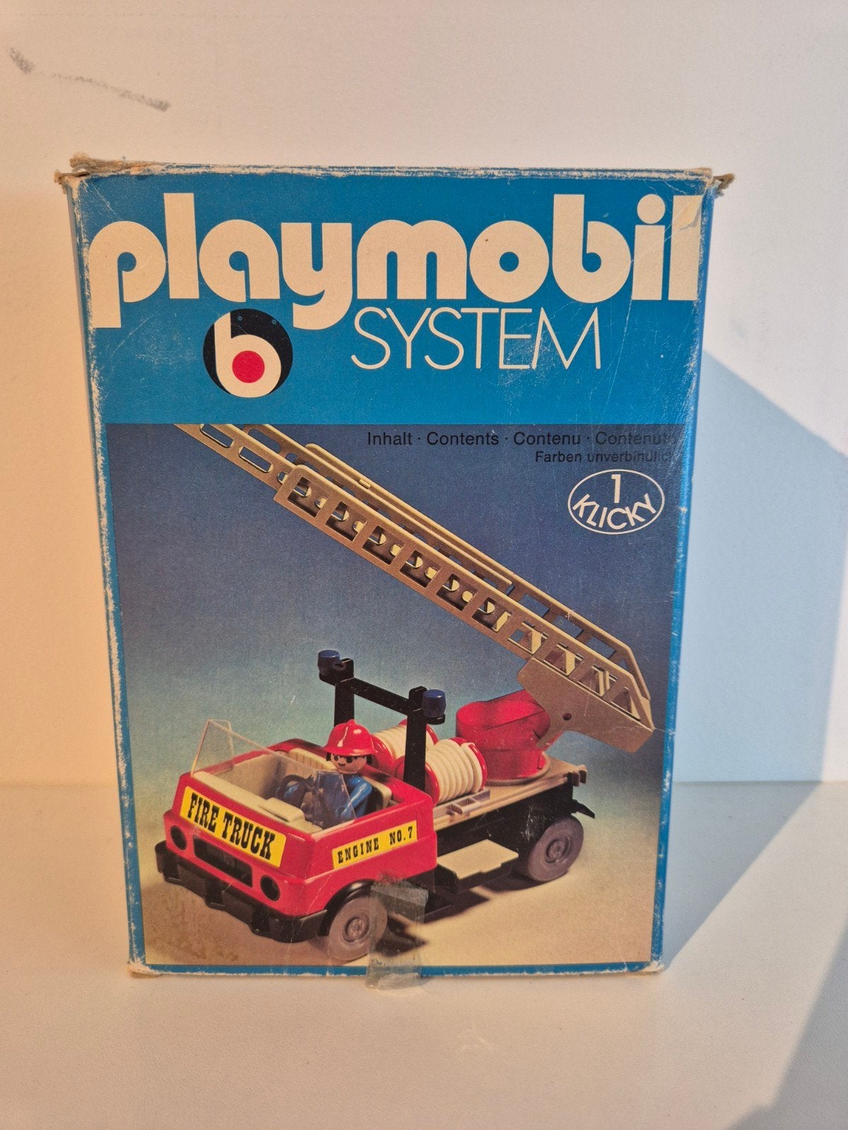 Vintage Playmobil Brandweer Auto Jaren '70 - Zeldzaam!, Gebruikt, Complete set, Voertuig, Ophalen of Verzenden