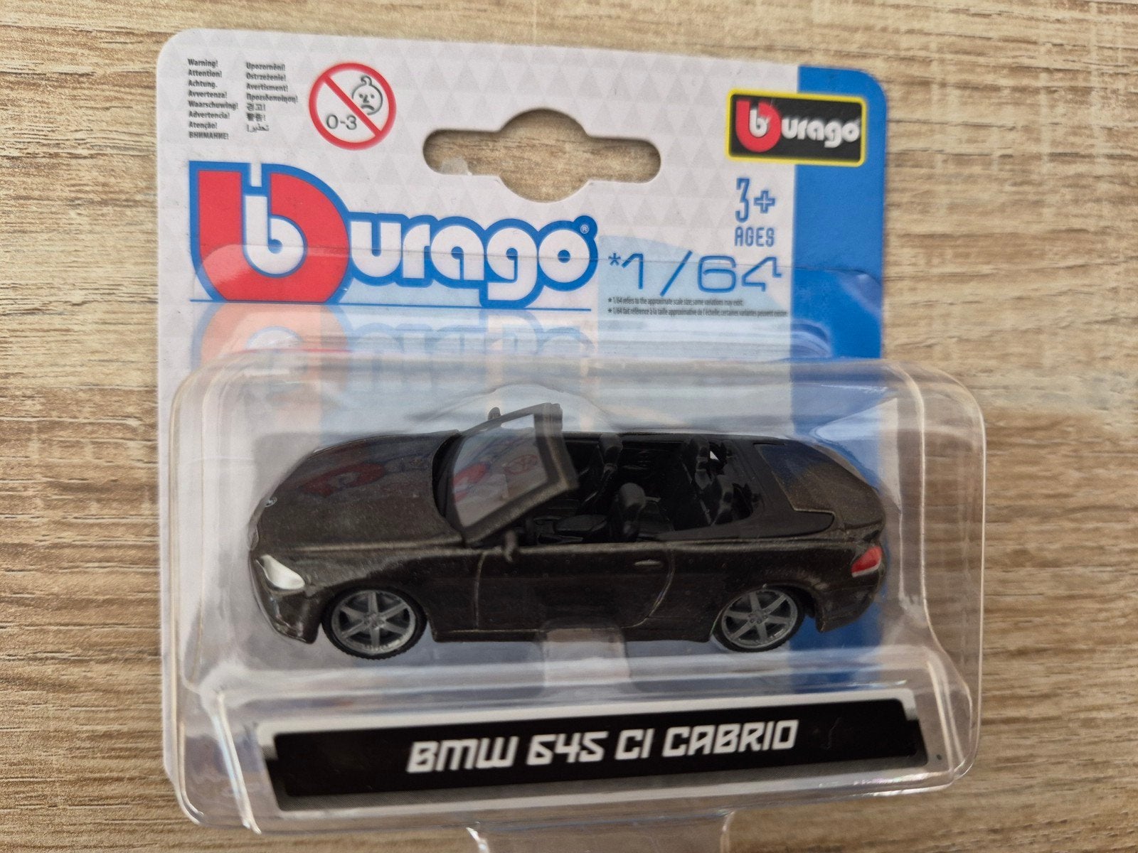 BMW 645 CI Cabrio 1:64 (Bburago), Ophalen of Verzenden, Nieuw, Auto